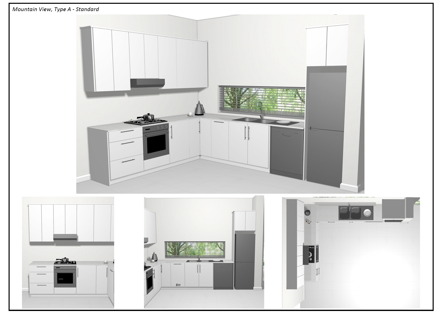 Type A standard kitchen finishes