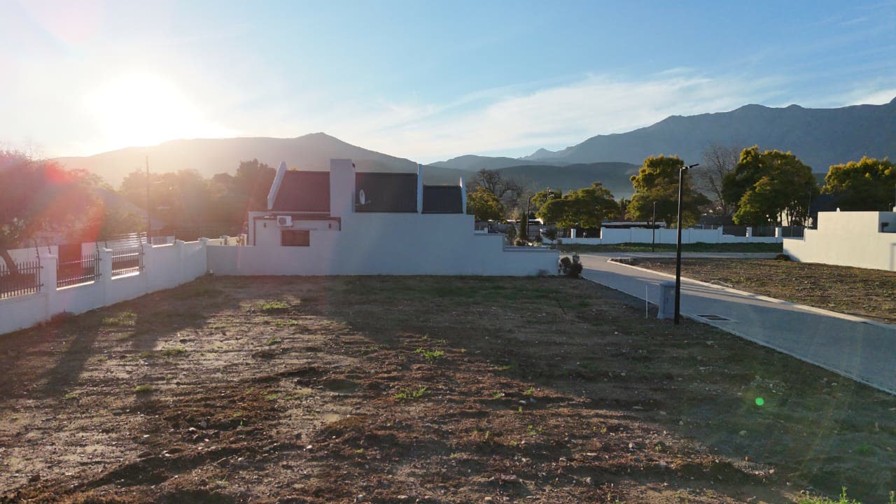 Open stand ready to build on, boundary walls in place